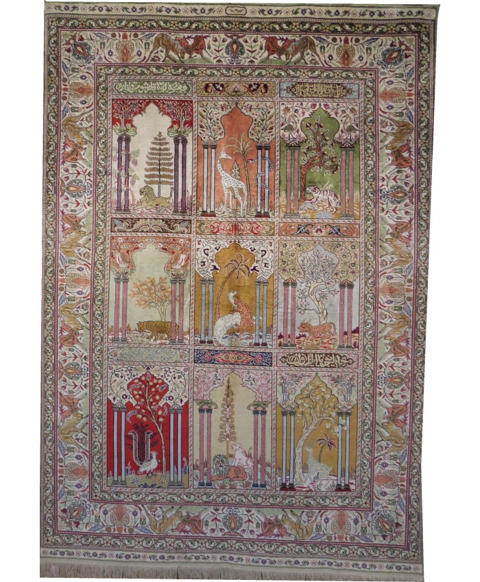 Handmade Turkish Kayseri Original Silk Carpet  – FREE SHIPPING..!